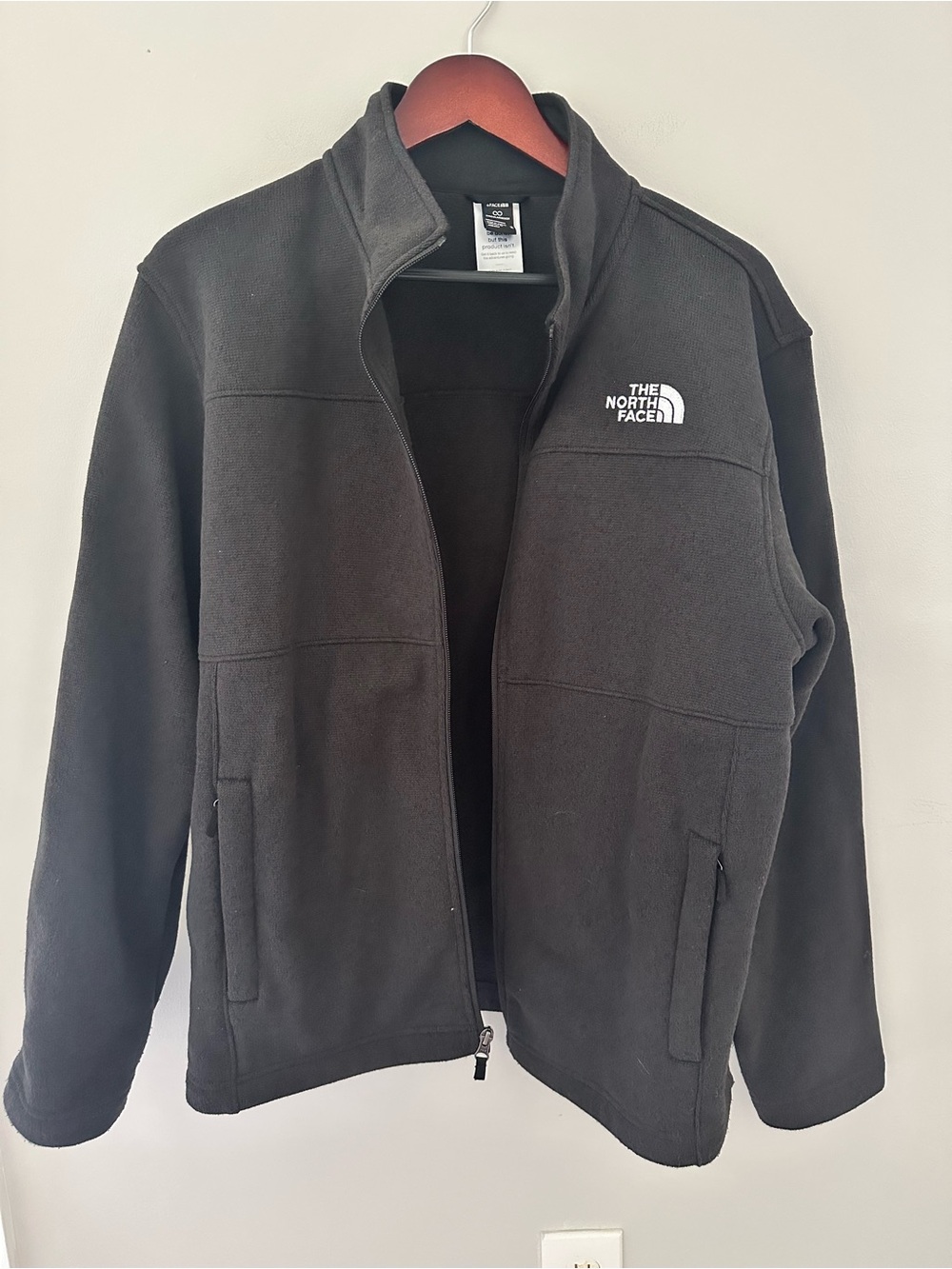 The North Face Men’s Black Fleece Jacket Fall Winter Cozy Layer Coat Sz M